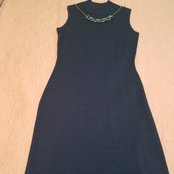 Smoke gray sweater Dress. Great with knee Boots - Picture 1 of 2